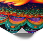 Psychedelic Traveller Vrouwen Kunst Poster (Hoek)