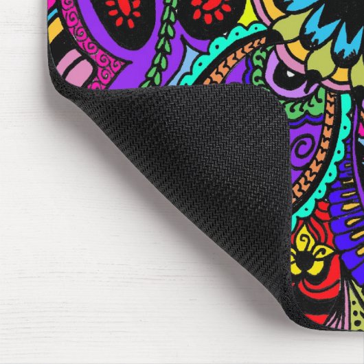 Psychedelic Treasure Map Muismat (Hoek)