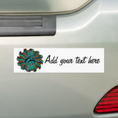 Psychedelic Treble Clef/G Clef Music Symbol Bumpersticker (Op auto)