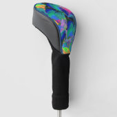Psychedelic Tree Leaves Golfheadcover (Schuin)