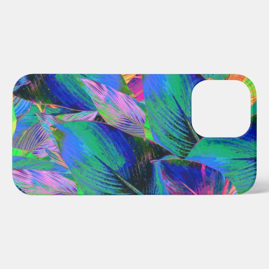 Psychedelic Tree Leaves iPhone Hoesje (Achterkant horizontaal)