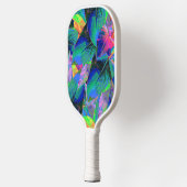 Psychedelic Tree Leaves Pickleball Paddle (Links)