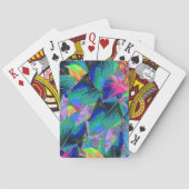 Psychedelic Tree Leaves Pokerkaarten (Achterkant)