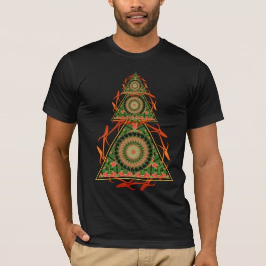 Psychedelic Tri-Angles New age Shirt (Voorkant)