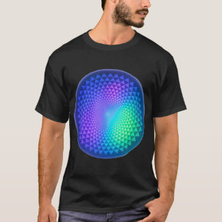 Psychedelic Triangle Mandala Scales T-shirt