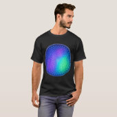 Psychedelic Triangle Mandala Scales T-shirt (Voorkant volledig)