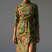 Psychedelic Tribal Abstracte kleurrijke samenstell Stof