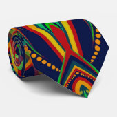 Psychedelic Tribal Mode stropdas (Opgerold)