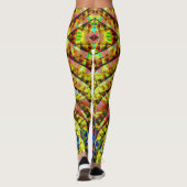 Psychedelic Tribal Sunshine V1 Leggings (Achterkant)