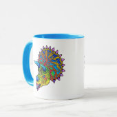 Psychedelic Triceratops Mok (Voorkant links)