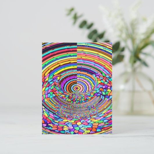 Psychedelic Trip Briefkaart (Staand voorkant)