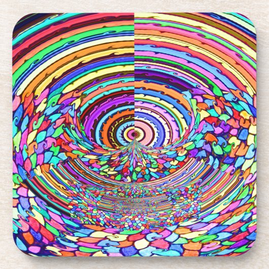 Psychedelic Trip Drankjes Onderzetter (Voorkant)