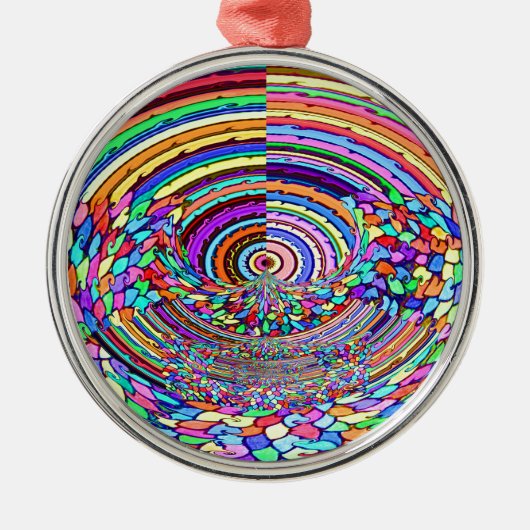 Psychedelic Trip Metalen Ornament (Voorkant)