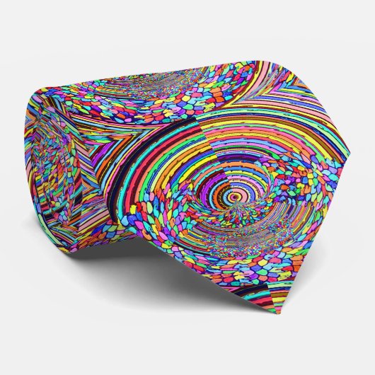 Psychedelic Trip Stropdas (Opgerold)