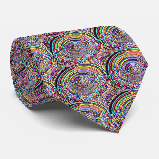 Psychedelic Trip Stropdas (Opgerold)