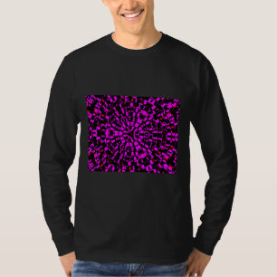 Psychedelic Trippy Paarse Kleurrijke Patroon T-shirt