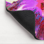 Psychedelic Trippy Rainbow-kleuren Hibiscus Flower Muismat (Hoek)