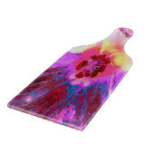 Psychedelic Trippy Rainbow-kleuren Hibiscus Flower Snijplank (Hoek)