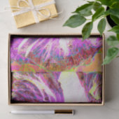 Psychedelic Trippy Rainbow-kleuren Hibiscus Flower Tissuepapier (Geschenk)
