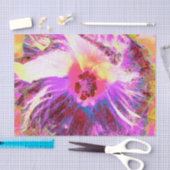 Psychedelic Trippy Rainbow-kleuren Hibiscus Flower Tissuepapier (Craft)