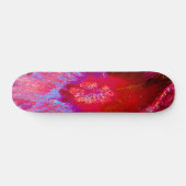 Psychedelic Trippy Retro Red Hibiscus Flower Persoonlijk Skateboard (Horizontaal)