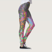 Psychedelic Tropical Festival Garden Sunrise Leggings (Rechts)