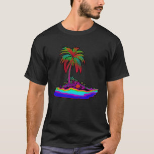 Psychedelic Tropical Island T-shirt