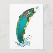 Psychedelic Trout Vist Briefkaart (Voorkant)