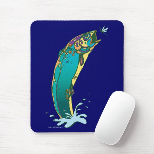 Psychedelic Trout Vist Muismat (Met muis)