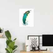 Psychedelic Trout Vist Poster (Thuiskantoor)