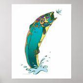 Psychedelic Trout Vist Poster (Voorkant)