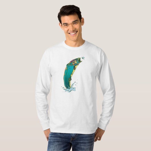 Psychedelic Trout Vist T-shirt (Voorkant volledig)
