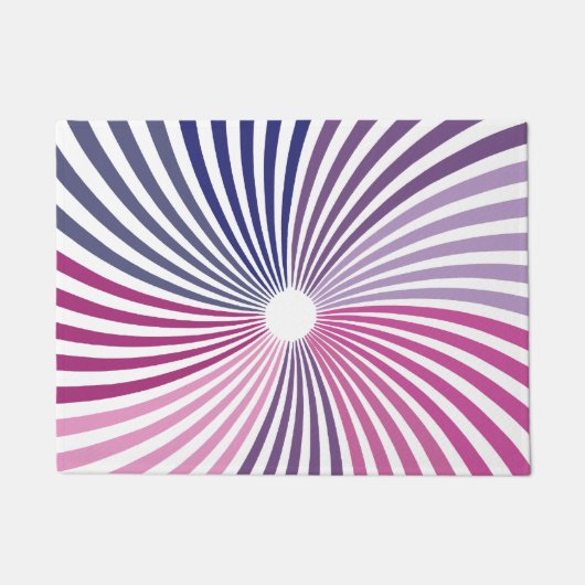 Psychedelic Twirl Op art Deurmat (Voorkant)
