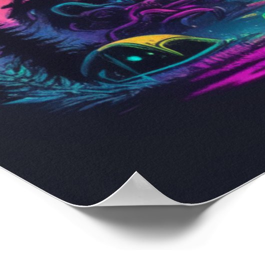 Psychedelic UFO Fantasy Kunst Poster (Hoek)