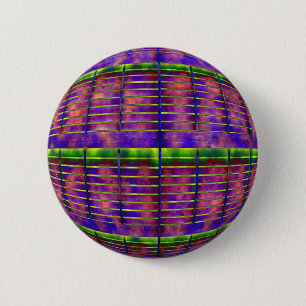 Psychedelic UFO Ronde Button 5,7 Cm