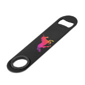 Psychedelic Unicorn Bar - sleutel Speed Flessenopener (Voorkant Gekanteld)