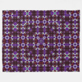 Psychedelic Unicorn Mandala Silk Pattern Quilt Fleece Deken (Voorkant (Horizontaal))