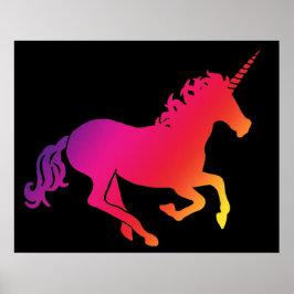 Psychedelic Unicorn Poster