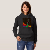 Psychedelic Universe Colour Rainbow Space Abstract Hoodie (Voorkant volledig)