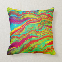 Psychedelic "Vibrant Pillow"