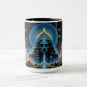 Psychedelic Vintage Sci-fi Mug Mok (Midden)