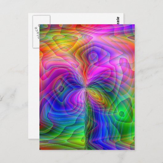 Psychedelic Vision Briefkaart (Voorkant / Achterkant)