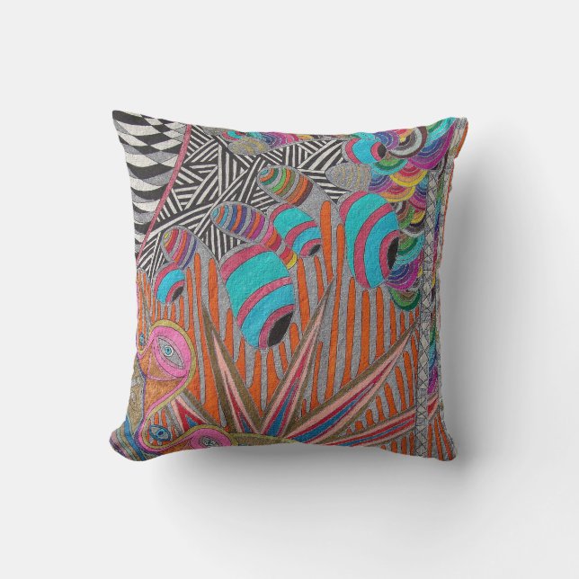 Psychedelic Vision Kussen (Voorkant)