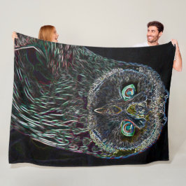 Psychedelic Vision Owl Spirit Animal Totem Fleece Deken