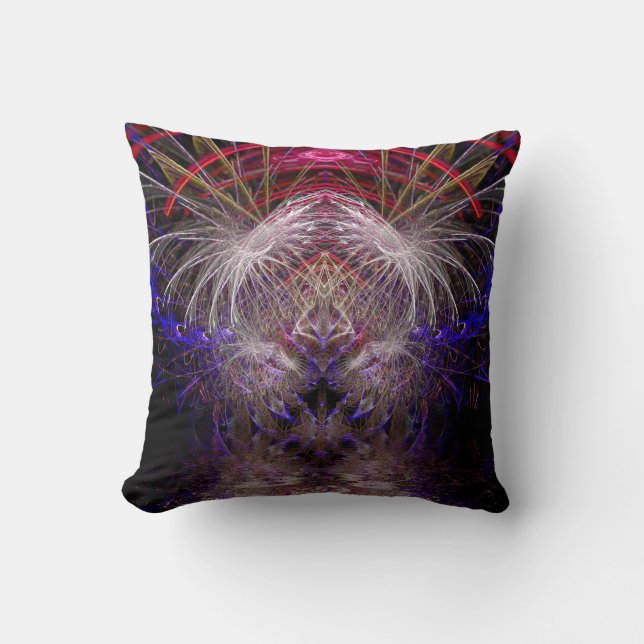 Psychedelic Visionary Chaos American MoJo Pillow Kussen (Voorkant)