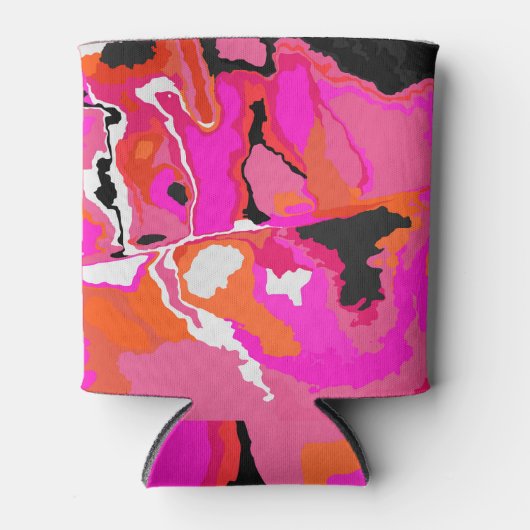 Psychedelic Vivid: Neon digitale kunst. Blikjeskoeler (Voorkant)