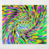 Psychedelic vortex bier etiket (Enkel label)