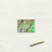 Psychedelic vortex post-it® notes (Op bureau)