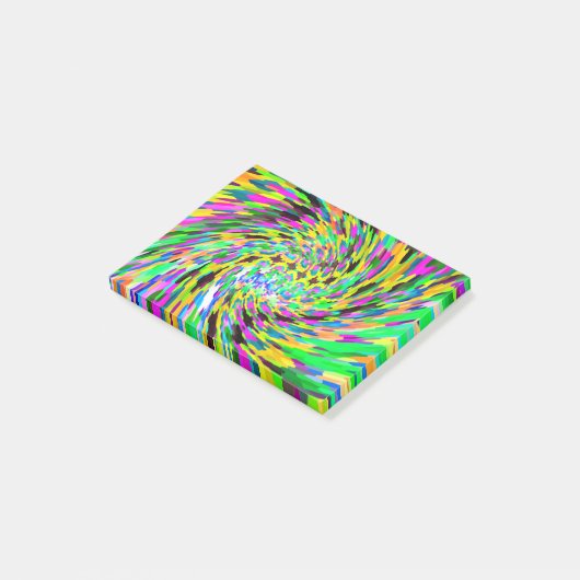 Psychedelic vortex post-it® notes (Schuin)