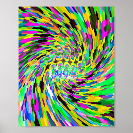 Psychedelic vortex poster (Voorkant)